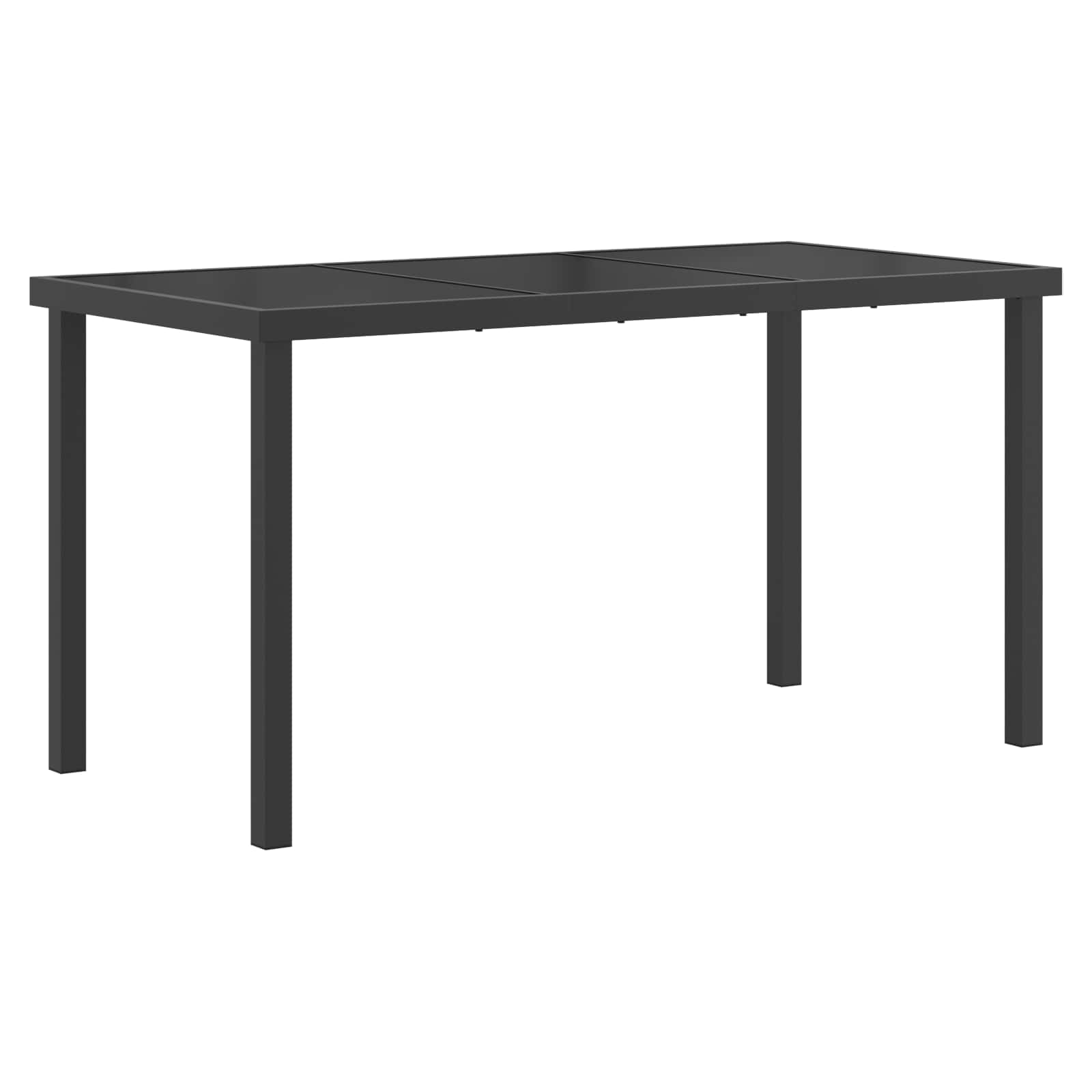 Set da Pranzo per Giardino 5 pcs Nero e antracite | homemem39