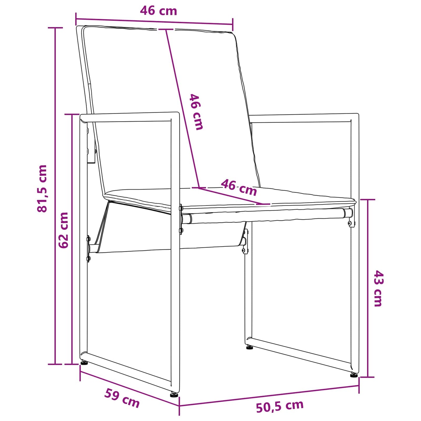 Set da Pranzo per Giardino 5 pcs Nero e antracite | homemem39