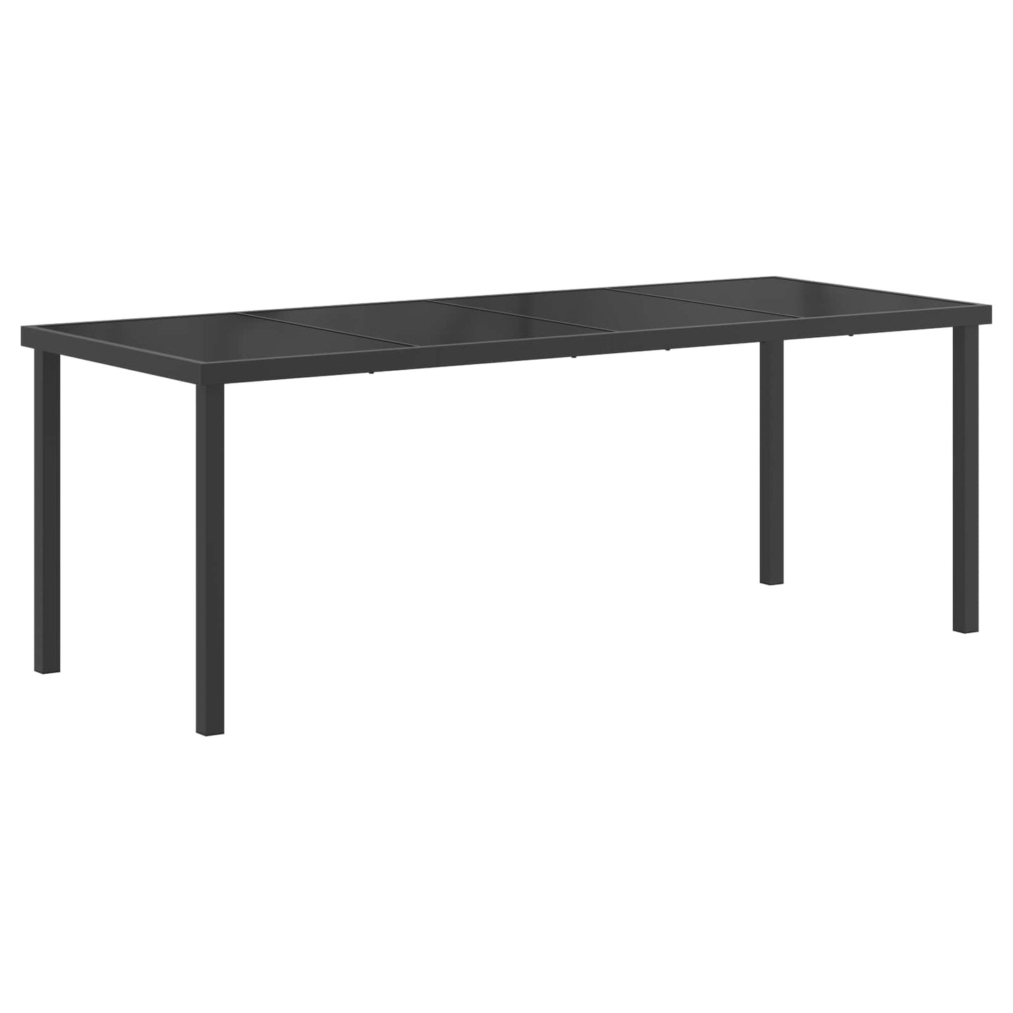 Set da Pranzo per Giardino 9 pcs Nero e antracite | homemem39