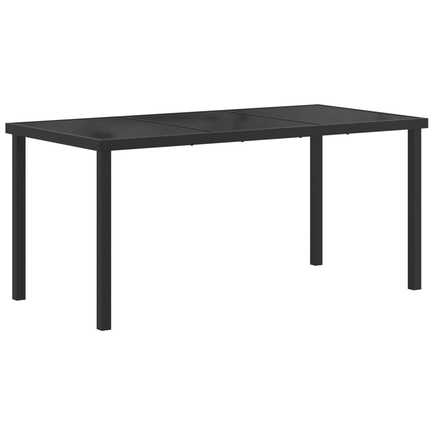 Set da Pranzo per Giardino 9 pcs Nero e antracite | homemem39