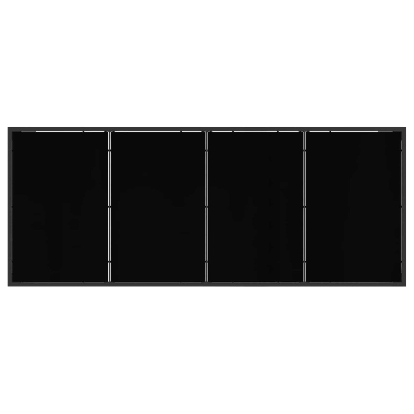 Set da Pranzo per Giardino 9 pcs Nero e antracite | homemem39