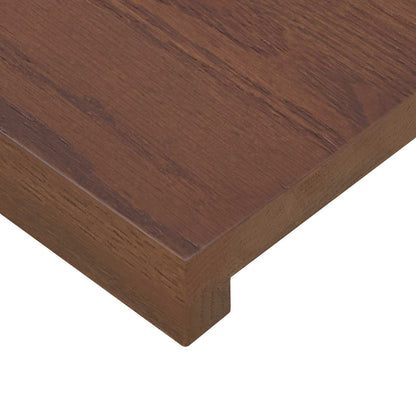 Gradini per Scale 2 pz 110 x 30 x 2 cm Marrone Scuro | homemem39