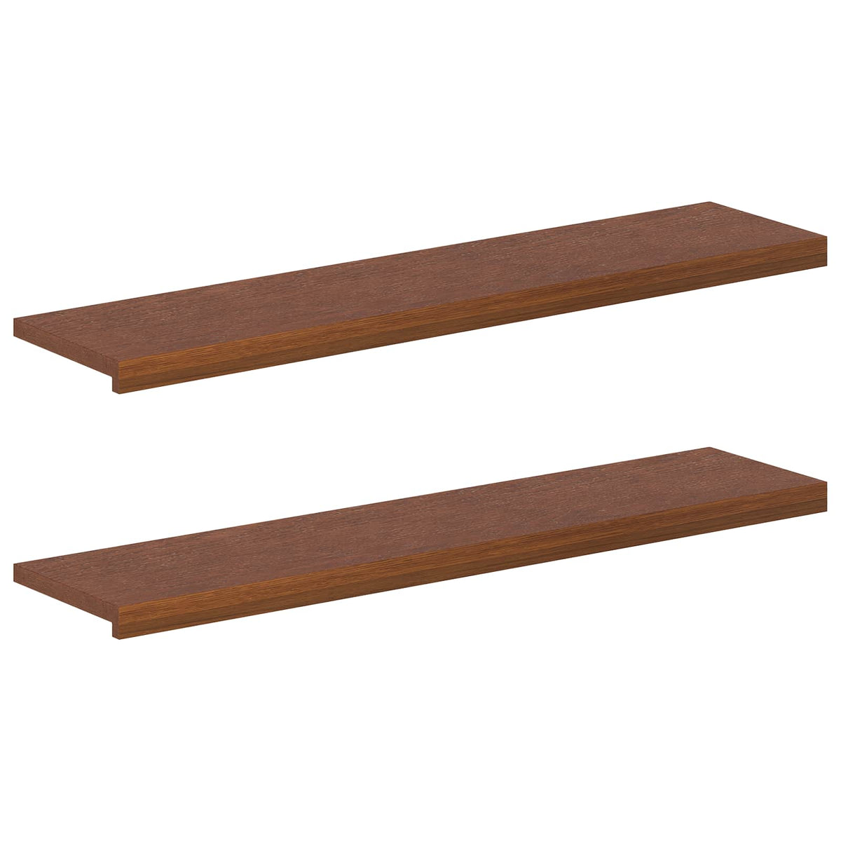 Gradini per Scale 2 pz 110 x 30 x 2 cm Marrone Scuro | homemem39