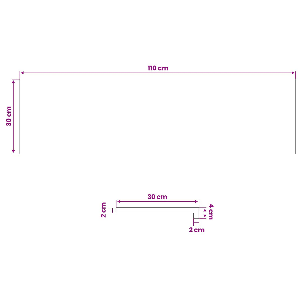 Gradini per Scale 2 pz 110 x 30 x 2 cm Marrone Scuro | homemem39