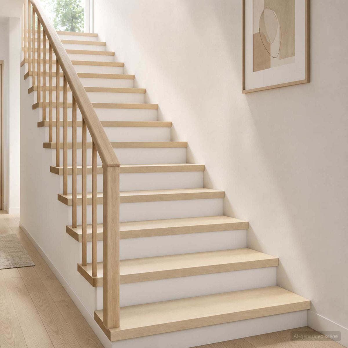 Gradini per Scale 4 pz 90 x 25 x 2 cm Bianco | homemem39