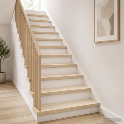 Gradini per Scale 4 pz 100 x 25 x 2 cm Bianco | homemem39