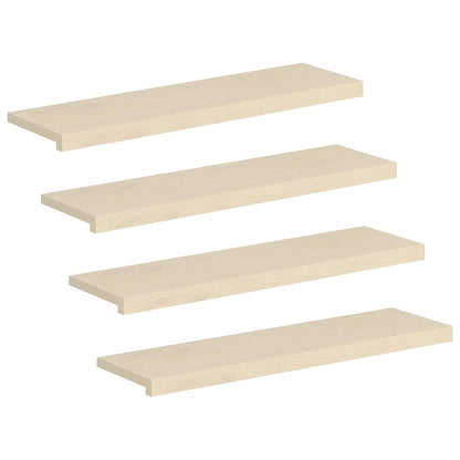 Gradini per Scale 4 pz 100 x 25 x 2 cm Bianco | homemem39