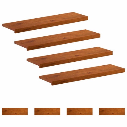 Gradini per Scale 8 pz 100 x 30 x 2 cm Marrone | homemem39
