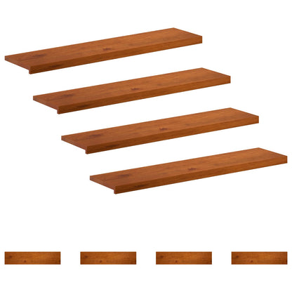 Gradini per Scale 8 pz 120 x 30 x 2 cm Marrone