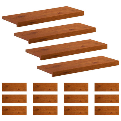 Gradini per Scale 16 pz 80 x 30 x 2 cm Marrone
