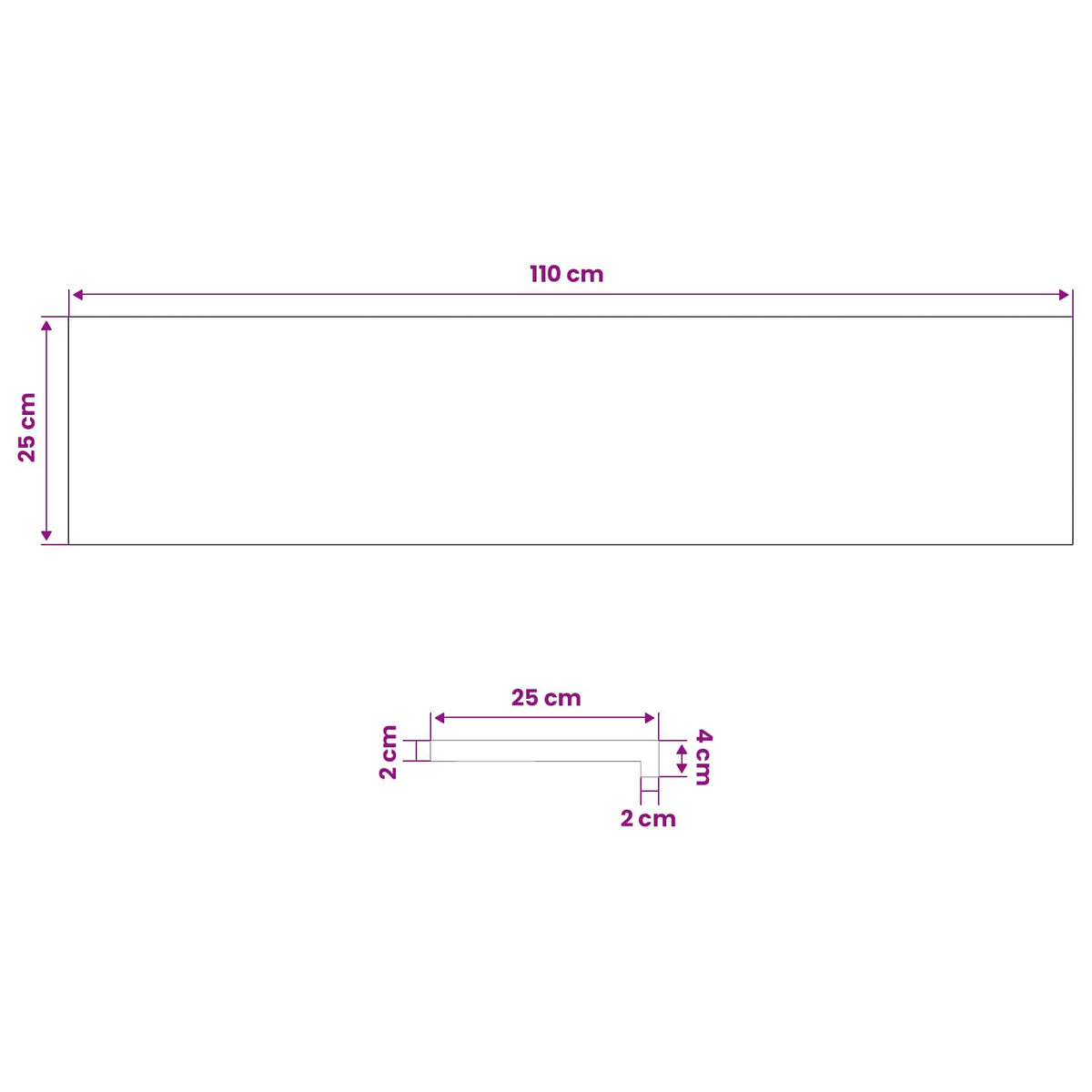 Gradini per Scale 20 pz 110 x 25 x 2 cm Marrone | homemem39