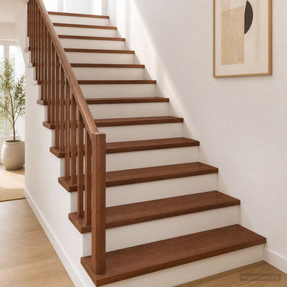 Gradini per Scale 20 pz 120 x 30 x 2 cm Marrone Scuro | homemem39