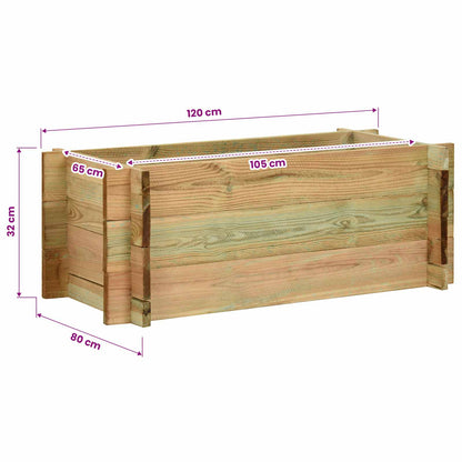 Letto Vegetale Rialzato per Giardino Verde 120 x 80 x 32 cm | homemem39