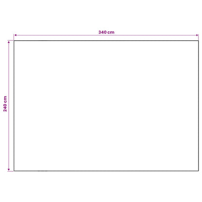 Tappeto ORIZ Motivo a diamante nero 240 x 340 cm | homemem39