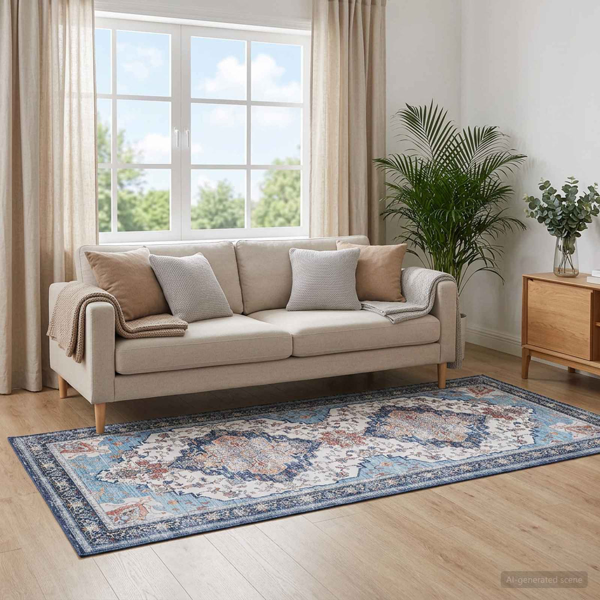 Tappeto ORIZ Multicolore 80 x 200 cm 100% Poliestere | homemem39