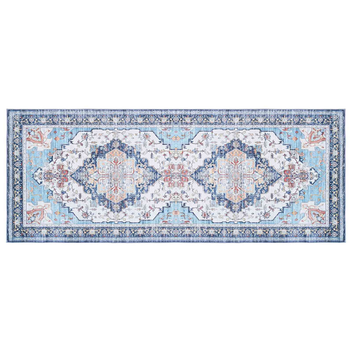 Tappeto ORIZ Multicolore 80 x 200 cm 100% Poliestere | homemem39