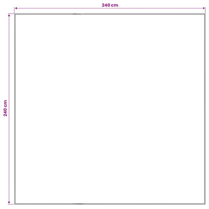 Tappeto ORIZ Marrone 240 x 240 cm 100% Poliestere | homemem39
