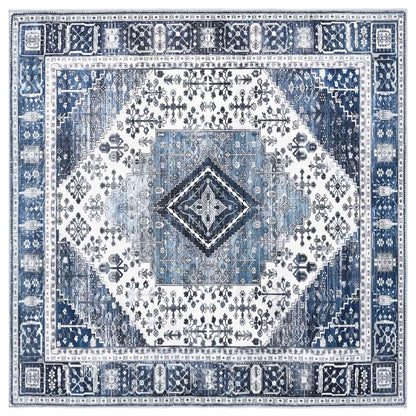 Tappeto ORIZ Blu Scuro 160 x 160 cm 100% Poliestere | homemem39