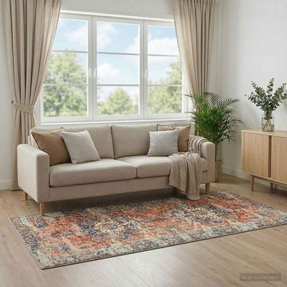 Tappeto ORIZ Arancione 80 x 200 cm 100% Poliestere | homemem39