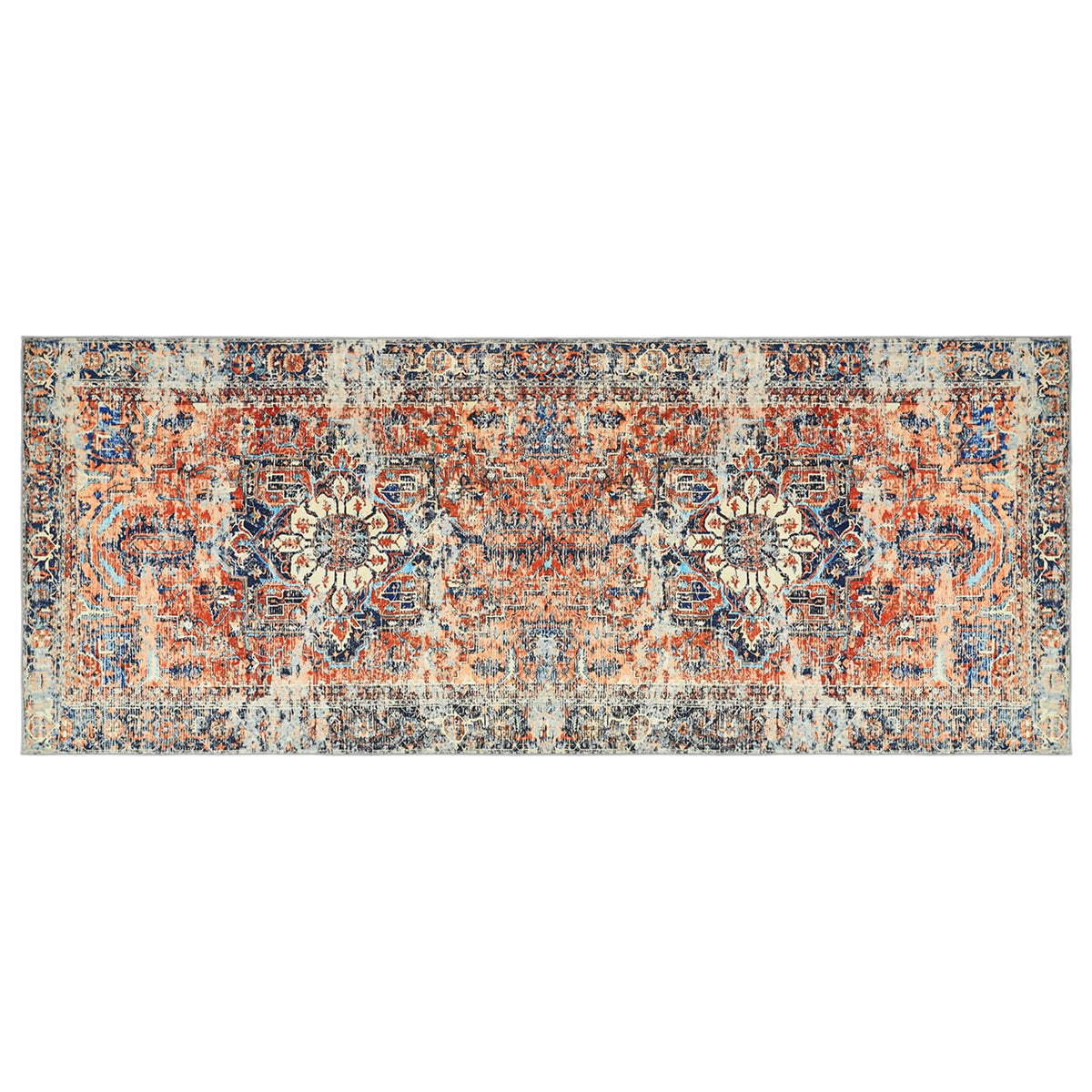 Tappeto ORIZ Arancione 80 x 200 cm 100% Poliestere | homemem39