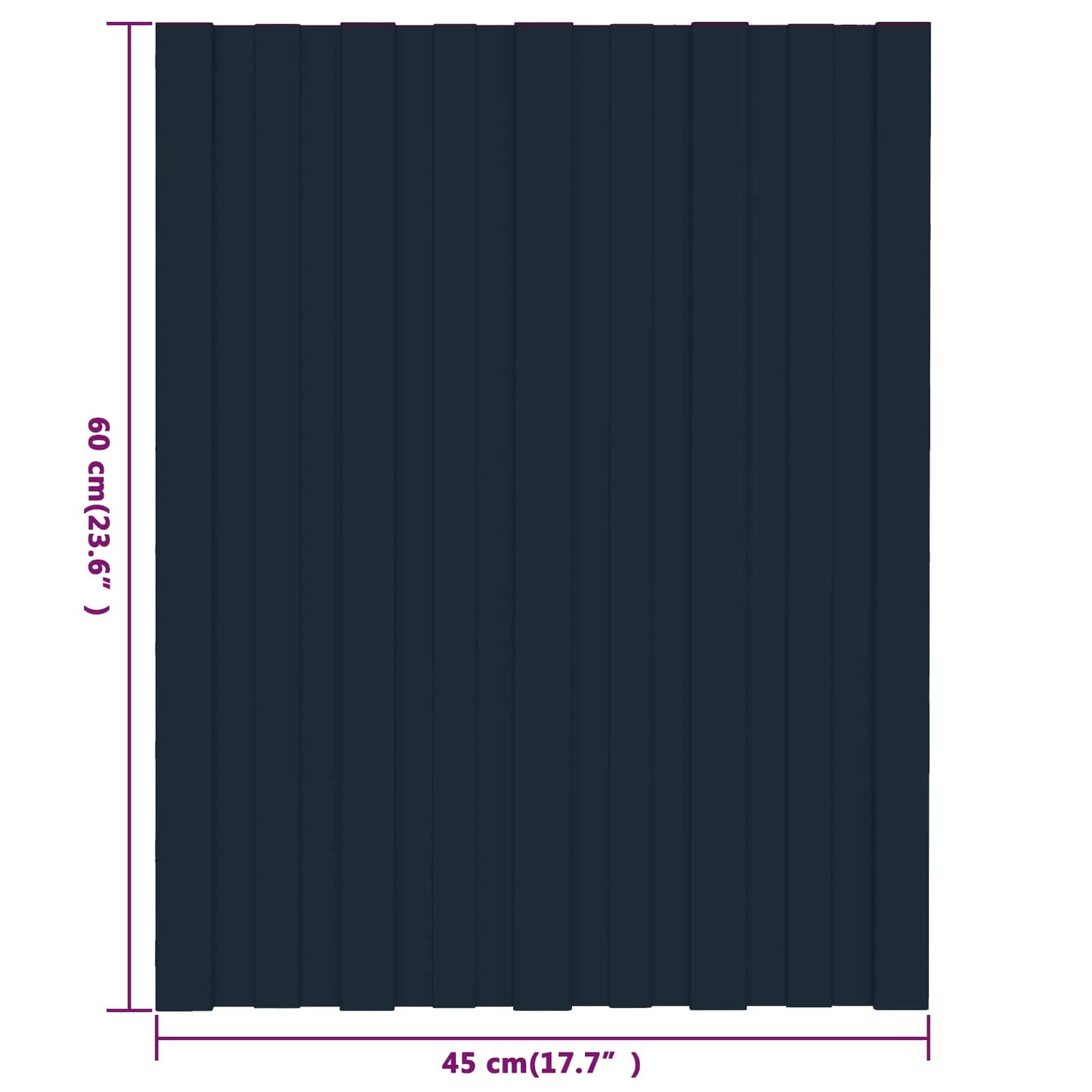Pannello per tetto 36 pcs Antracite 60 x 45 cm Acciaio zincato | homemem39
