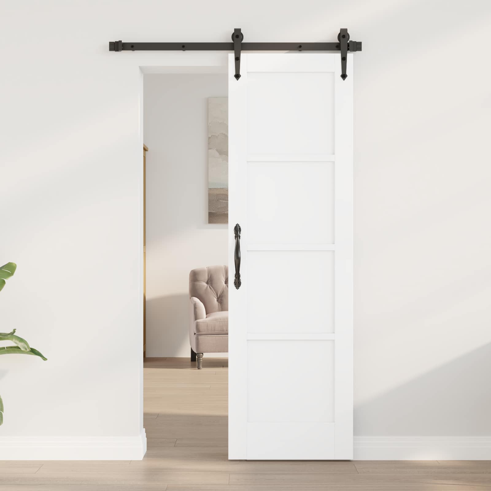 Porta Interna Bianco 61 x 198,5 cm Legno compensato | homemem39