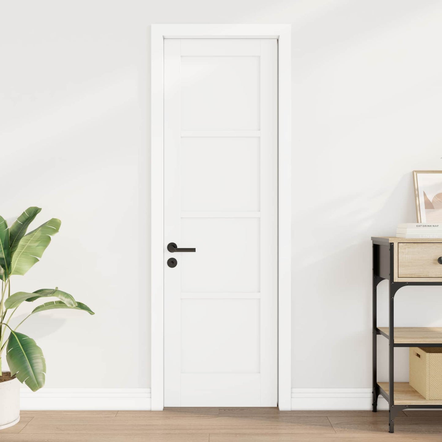 Porta Interna Bianco 61 x 198,5 cm Legno compensato | homemem39