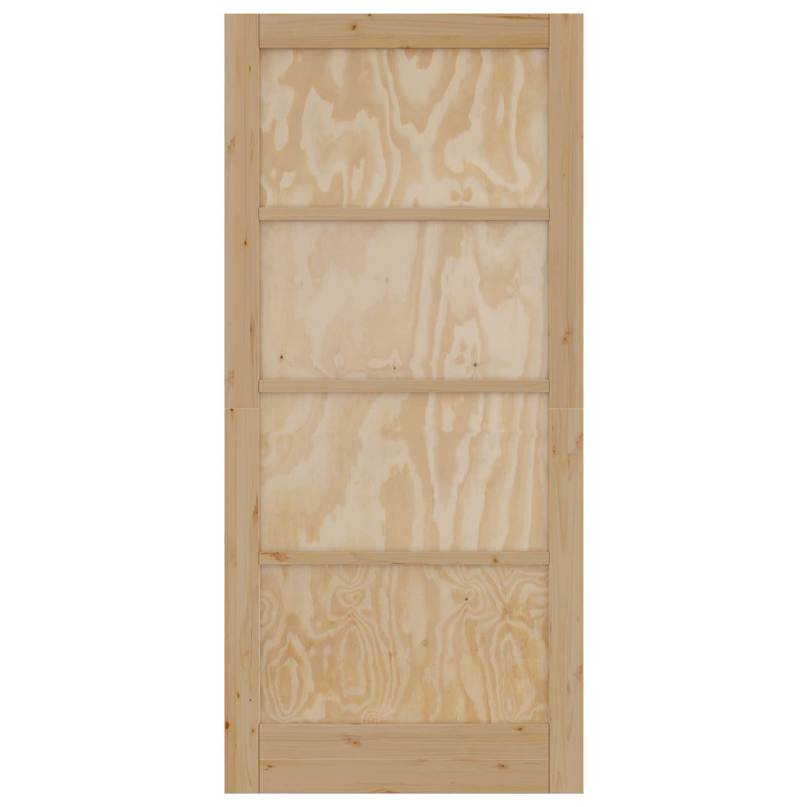 Porta Interna Naturale 93 x 202 cm Legno compensato | homemem39