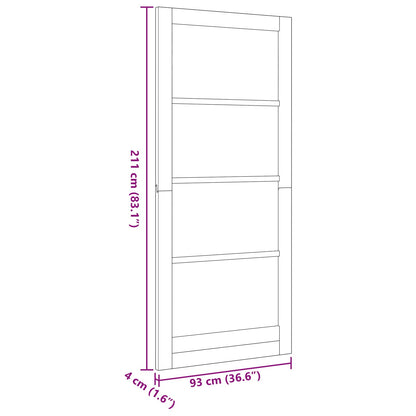 Porta Interna Naturale 93 x 211 cm Legno compensato | homemem39