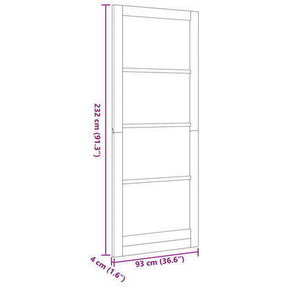 Porta Interna Bianco 93 x 232 cm Legno compensato | homemem39