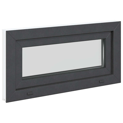 Finestra per Soffitta RISOR 80 x 40 cm PVC e Vetro Antracite | homemem39