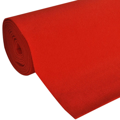 Tappeto Rosso 1 x 5 m Poliestere