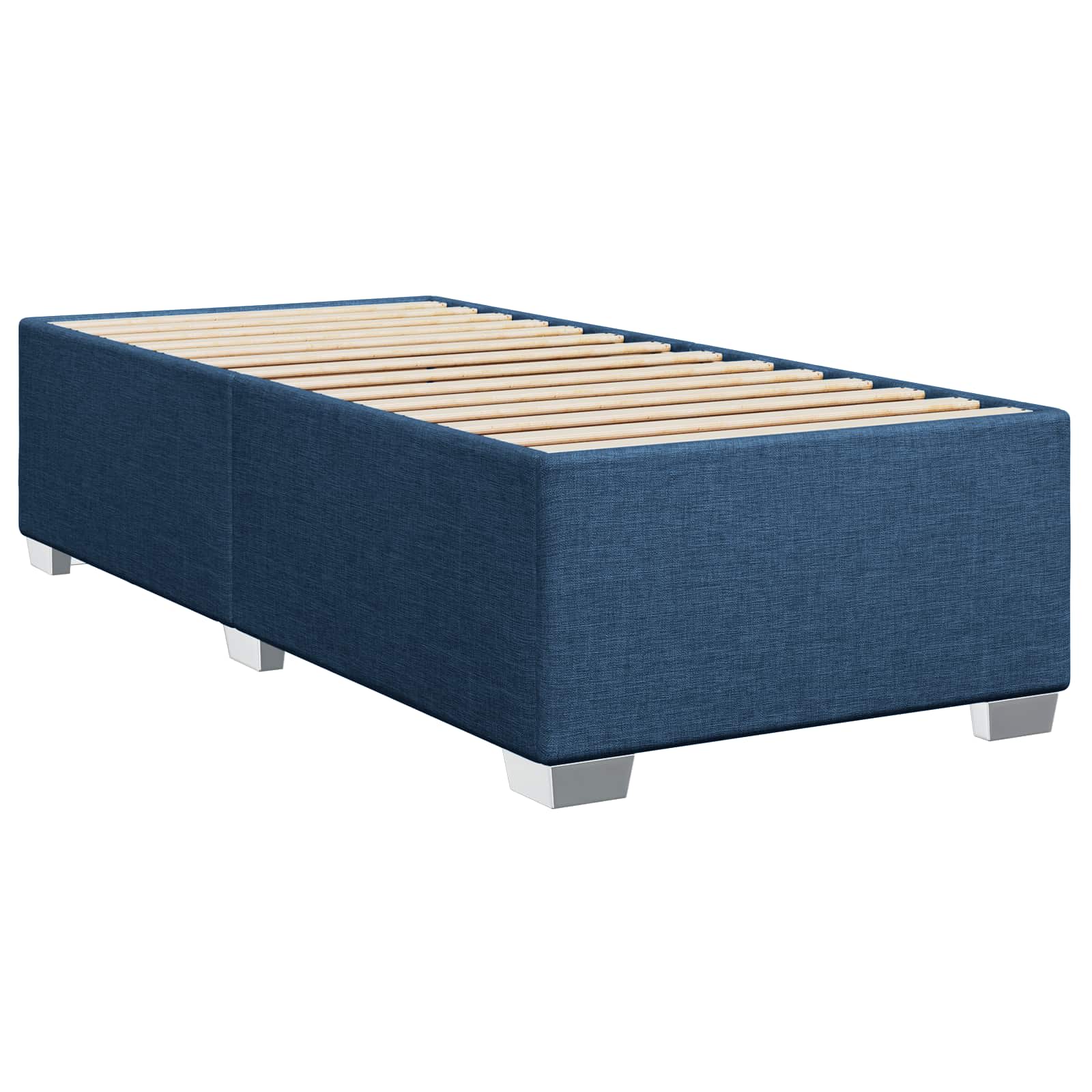 Letto box spring con materasso Blu 100 x 200 cm Tessuto | homemem39