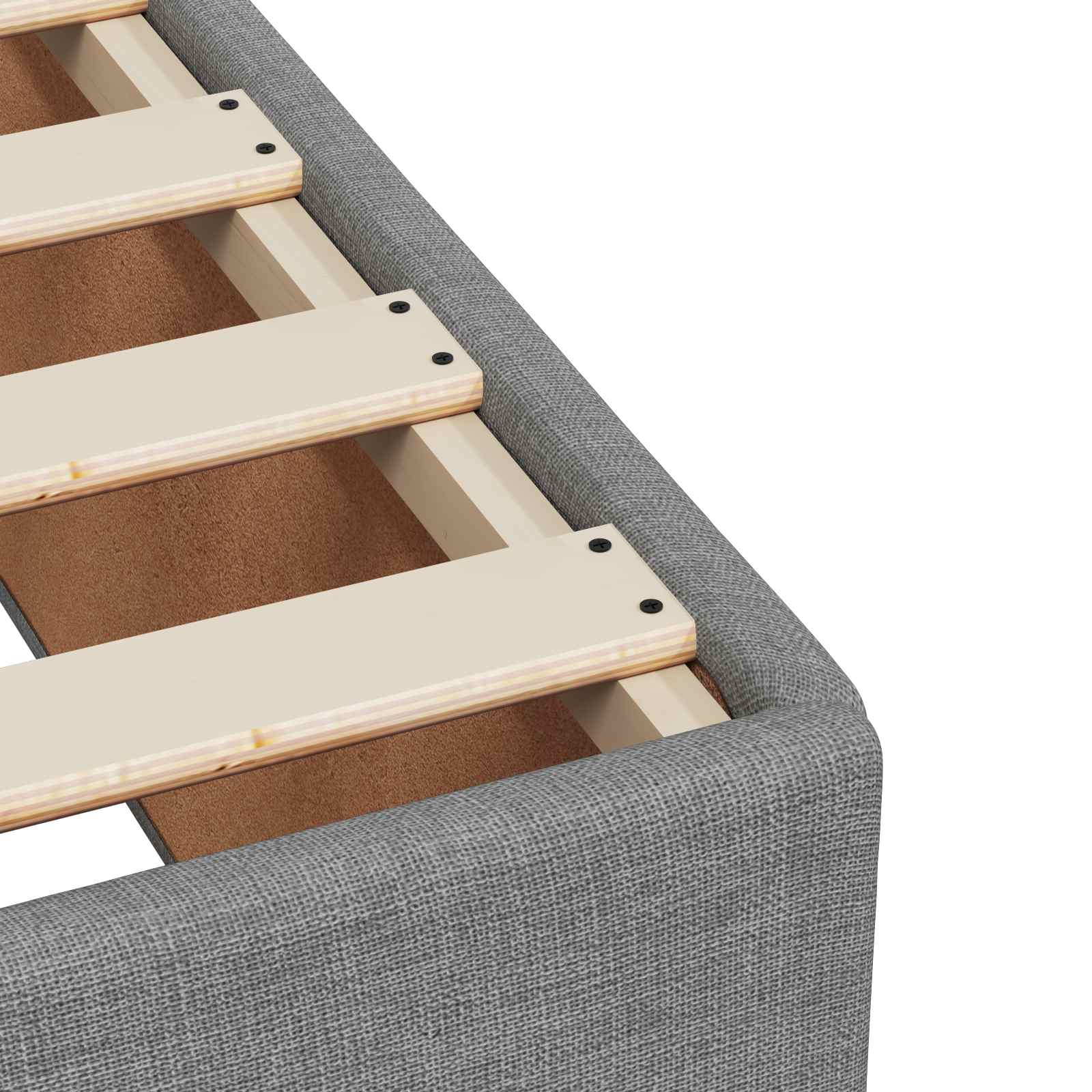 Letto box spring con materasso Grigio Chiaro 100 x 200 cm | homemem39
