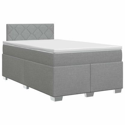 Letto box spring con materasso Grigio Chiaro 120 x 190 cm | homemem39