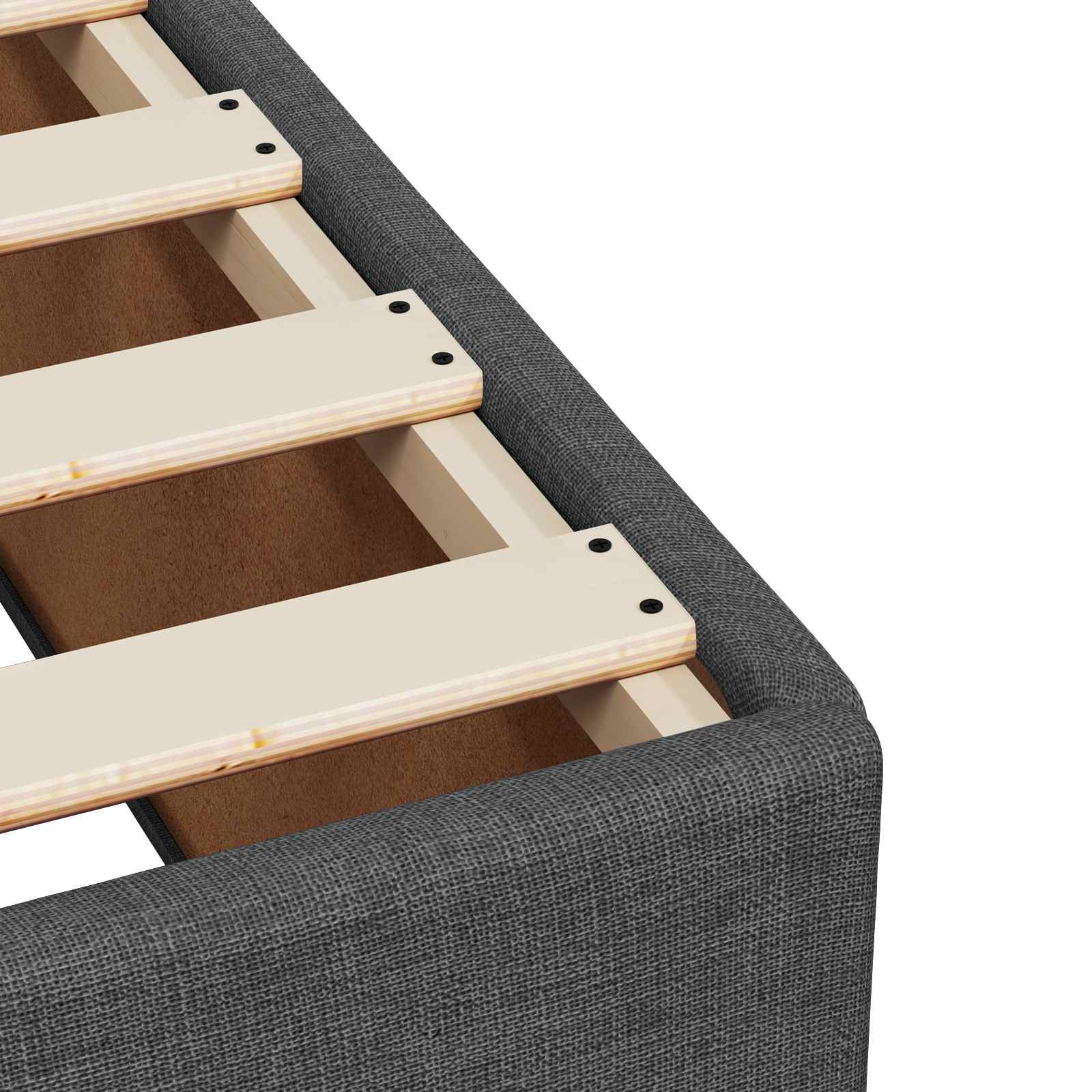 Letto box spring con materasso Grigio Scuro 160 x 200 cm | homemem39