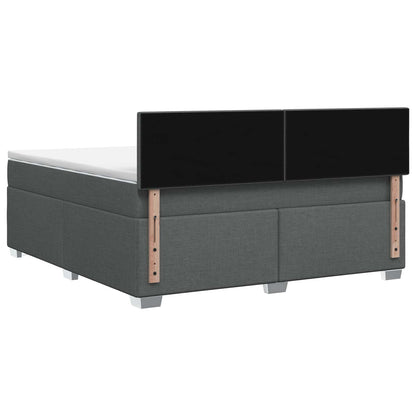 Letto box spring con materasso Grigio Scuro 160 x 200 cm | homemem39