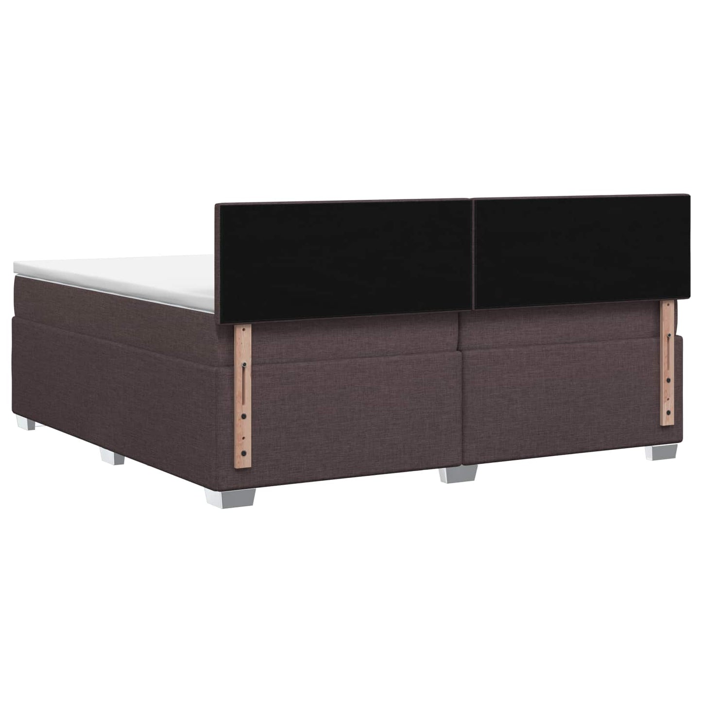 Letto box spring con materasso Marrone Scuro 200 x 200 cm | homemem39
