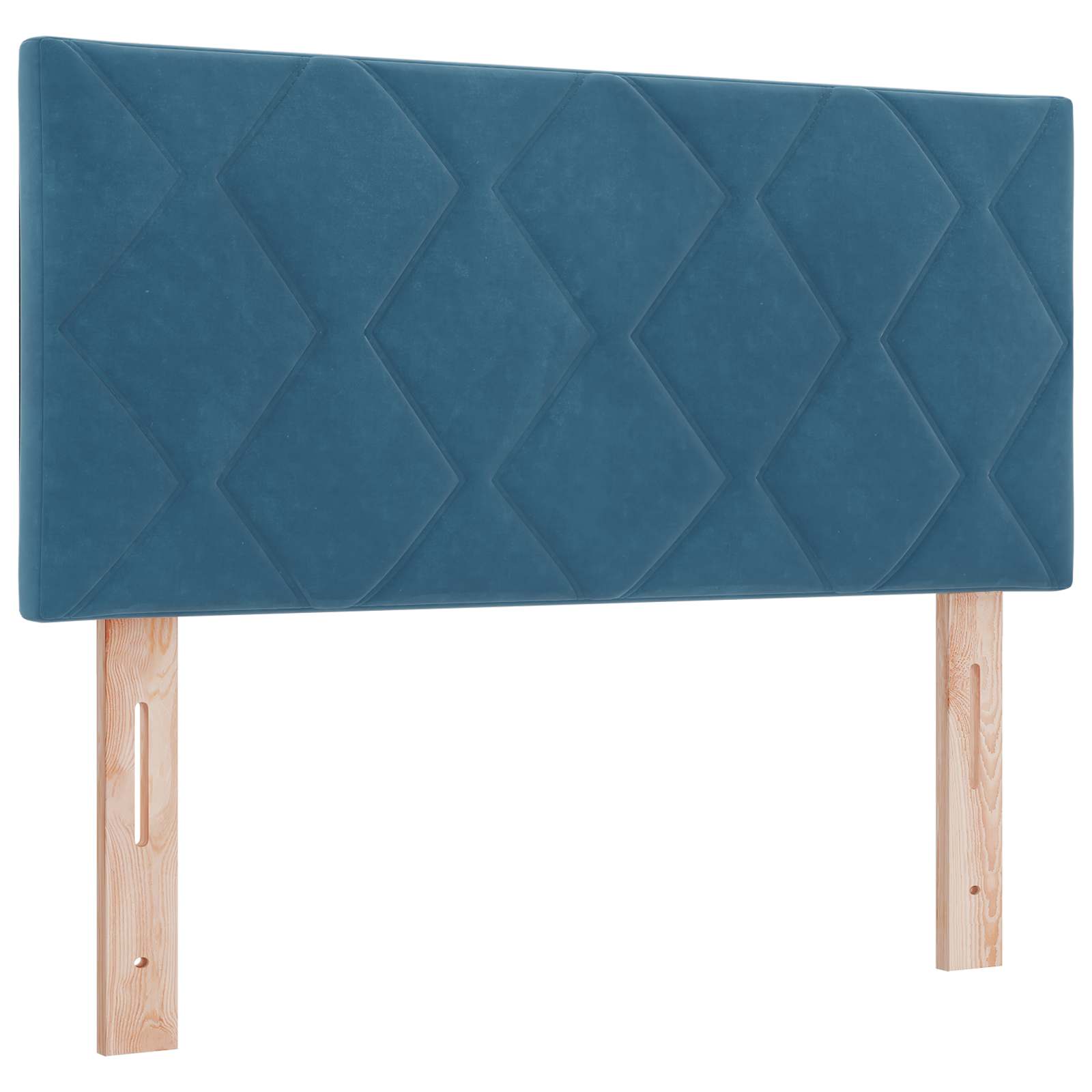 Letto box spring con materasso Blu 120 x 190 cm Velluto | homemem39