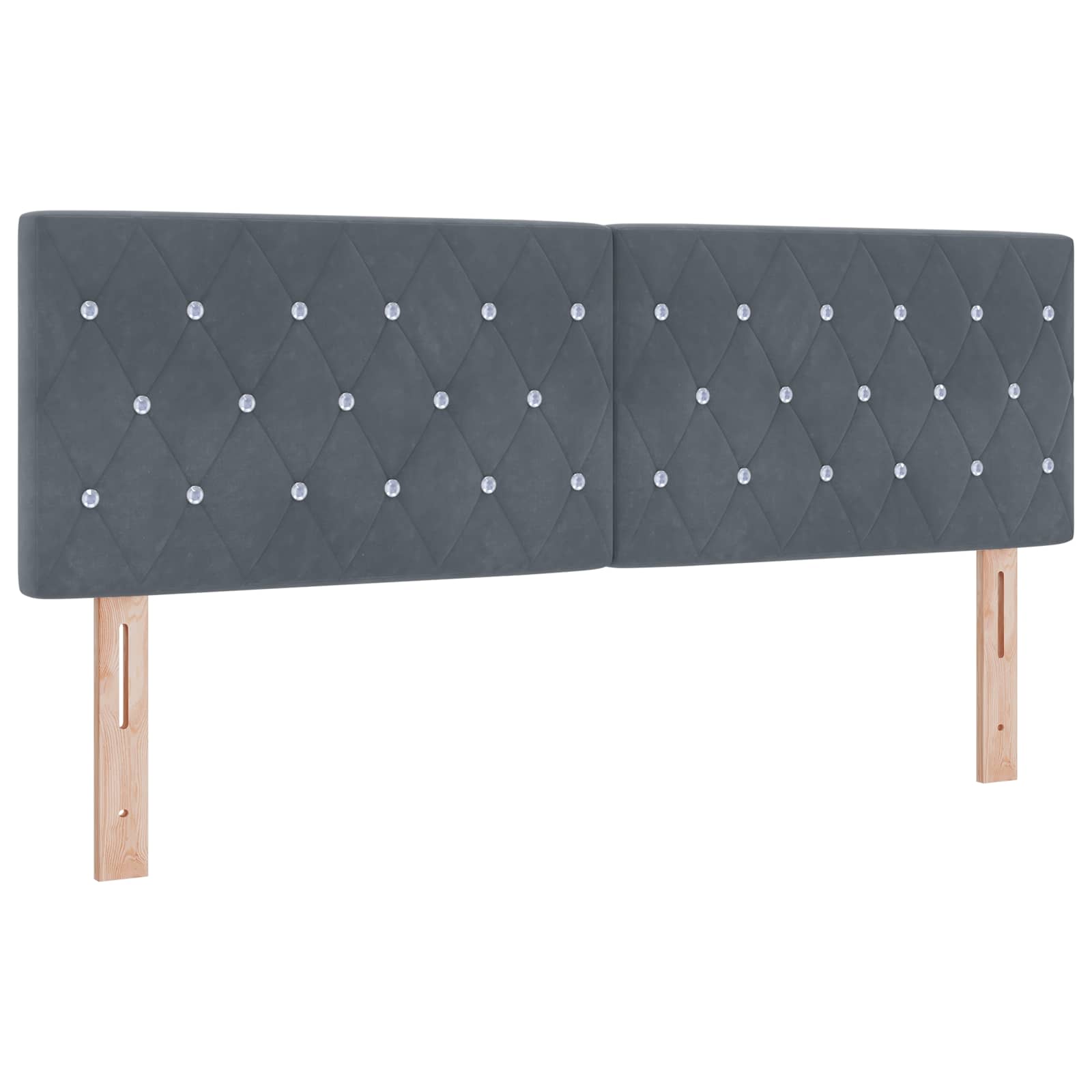 Letto box spring con materasso Grigio Scuro 160 x 200 cm | homemem39