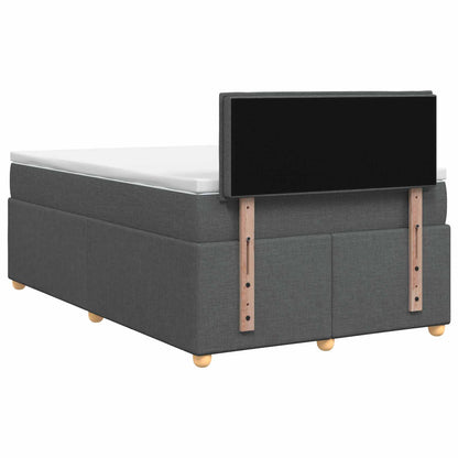 Letto box spring con materasso Grigio Scuro 120 x 190 cm