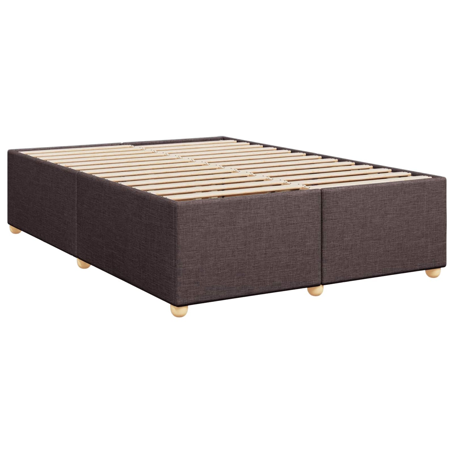 Letto box spring con materasso Marrone Scuro 140 x 200 cm | homemem39