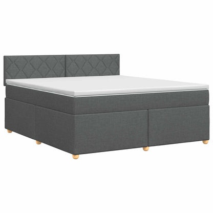 Letto box spring con materasso Grigio Scuro 160 x 200 cm | homemem39