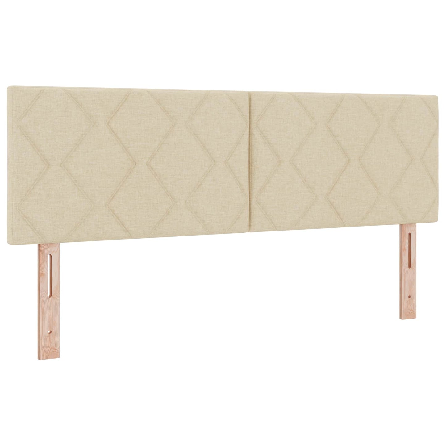 Letto box spring con materasso Crema 160 x 200 cm Tessuto | homemem39