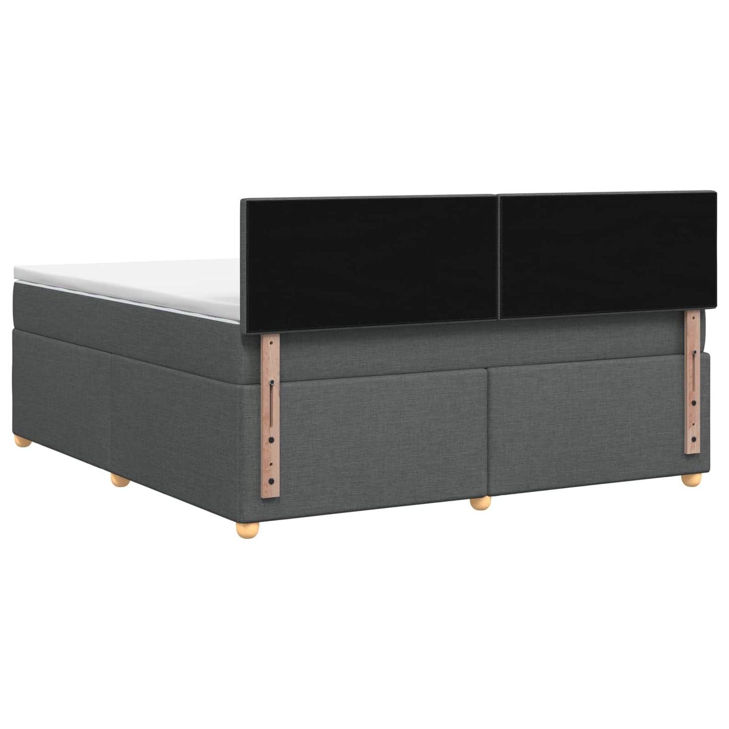 Letto box spring con materasso Grigio Scuro 180 x 200 cm | homemem39