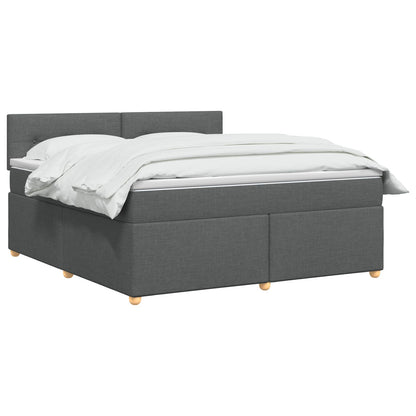 Letto box spring con materasso Grigio Scuro 180 x 200 cm | homemem39