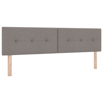 Letto box spring con materasso Tortora 180 x 200 cm Tessuto