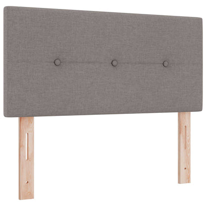 Letto box spring con materasso Tortora 100 x 200 cm Tessuto | homemem39