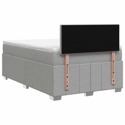 Letto box spring con materasso Grigio Chiaro 120 x 200 cm | homemem39