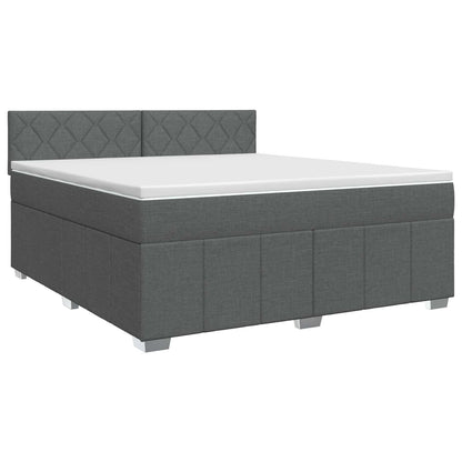 Letto box spring con materasso Grigio Scuro 160 x 200 cm | homemem39